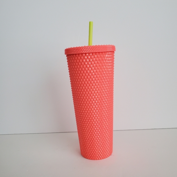 New Starbucks Summer 2022 Bling Studded Dragon Fruit 24oz Tumbler Venti - Picture 2 of 4
